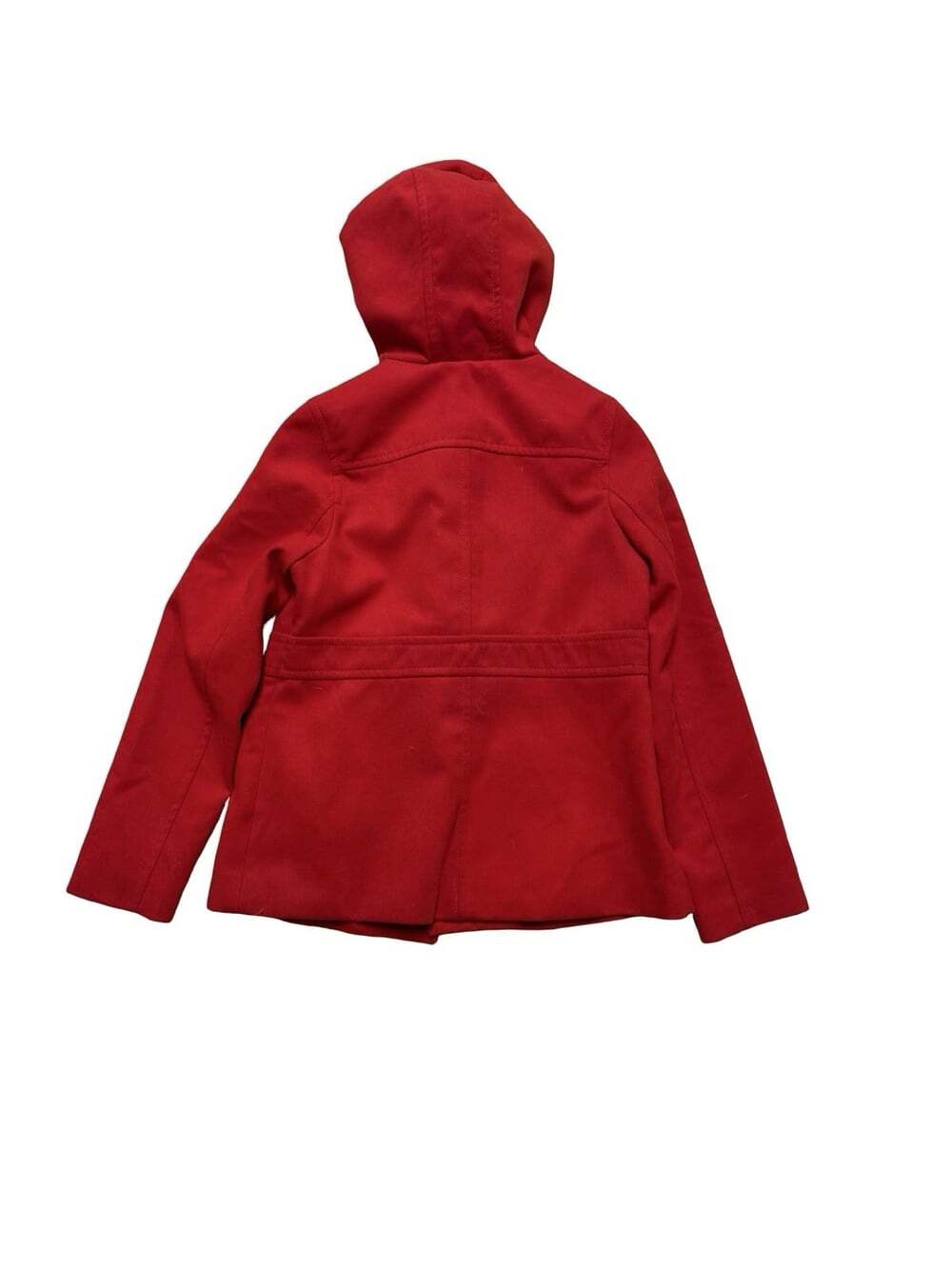 Old Navy Women’s Medium Red Hooded Toggle Coat Jacket Fall Winter - Picture 4 of 4